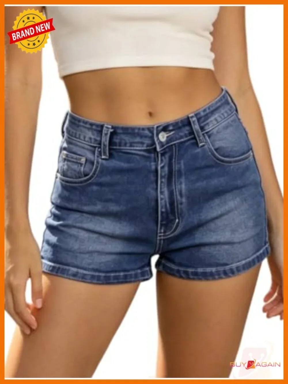 Sexy Low Rise Stretch Denim Mini Jean Shorts Y2K Summer